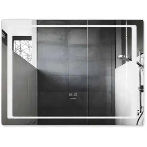Дзеркало Kroner KRM Spiegel HR2 - 8060 з LED-підсвічуванням та антизапітнінням (CV030033) - фото 1