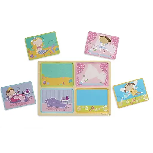 Пазлы Melissa & Doug Маленькие принцессы деревянные в футляре (MD31365) - фото 3