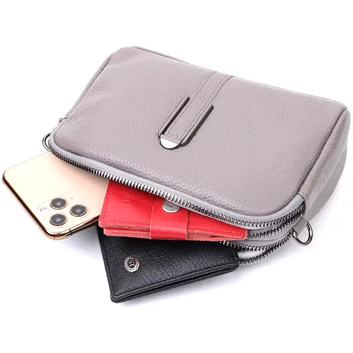 Сумка женская Vintage на два отделения из натуральной кожи 19х12.5х6.5 см sum0029027 - фото 8