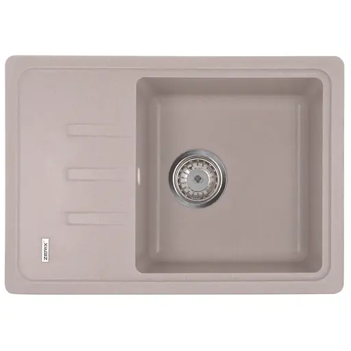 Кухонная мойка Zerix ZS-6243S-06 beige ZX4573, Бежевый - фото 1