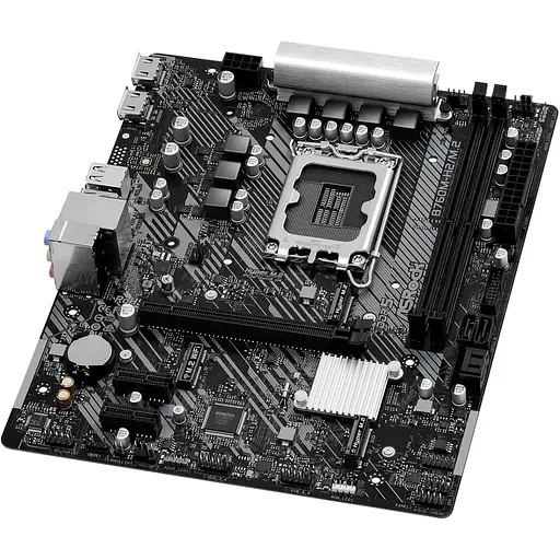 Материнська плата ASRock B760M-H2/M.2 (1700/B760, 2xDDR5, 1xPCIex16, 4xSATAІІІ, 2xM.2, GLan, 7.1ch, mATX) - фото 3