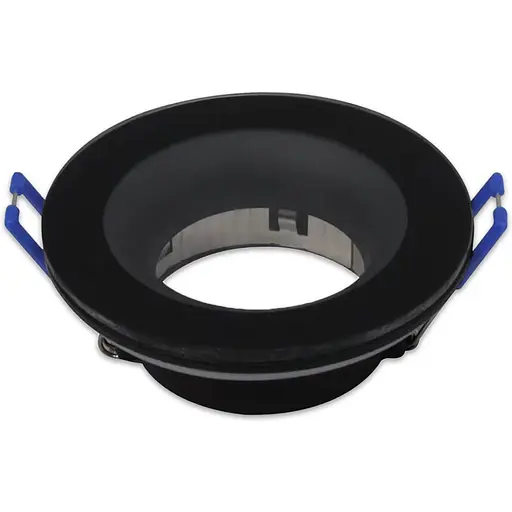 Світильник Horoz Electric під лампу MR-16 зі склом KAKTUS-R чорний вологозахист IP65 - фото 1