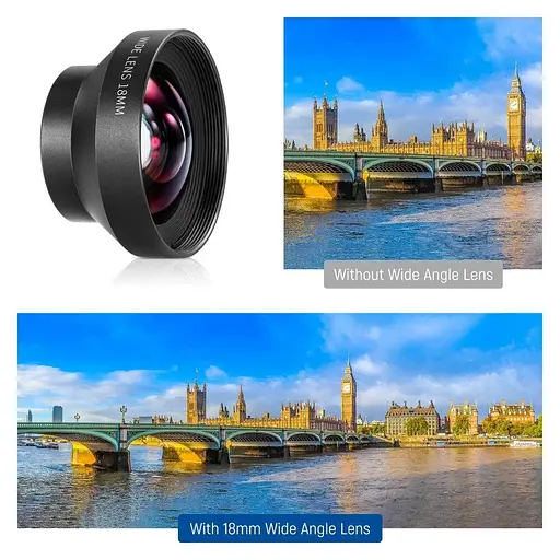 Ширококутний об’єктив для смартфона Neewer LS-42 18мм 100° HD з різьбою 17 мм - фото 5