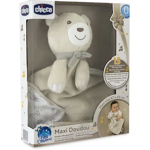 М'яка іграшка-комфортер музична Chicco Maxi Doudou бежева (12159.00) - фото 4