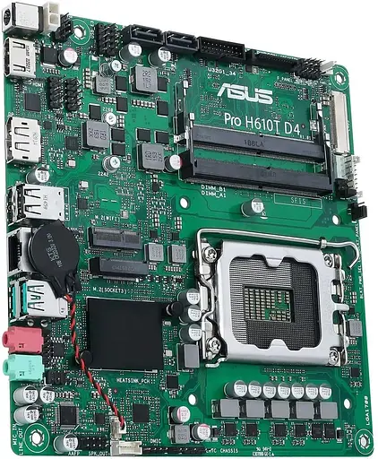 Материнская плата ASUS PRO H610T D4-CSM (PRO H610T D4-CSM) (Socket 1700, Intel H610, Mini-ITX) - фото 3
