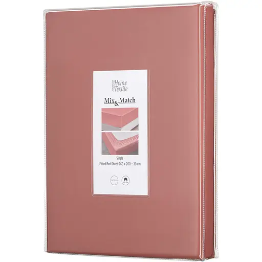 Простирадло на резинці Ardesto Mix&Match, 160х200+30см, 100% бавовна, сатин, мідь (ART1620FSO) - фото 1