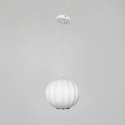 Дизайнерський світильник із полімерним абажуром Ø26x22 см Line F AK04-260 x 220 Білий - фото 8