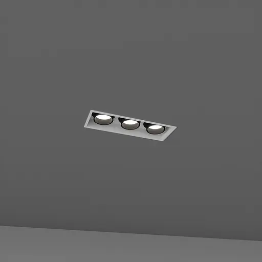 Встраиваемый светильник Skarlat RSL74092-3 3x10W WH+BK 3000K