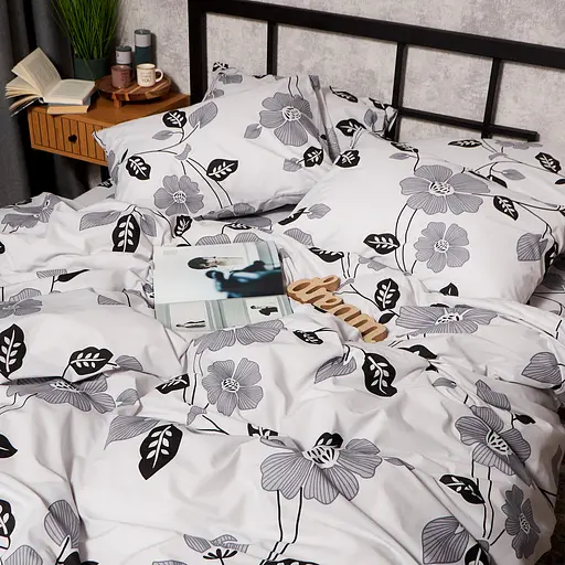 Комплект постільної білизни Moon&Star Бязь Gold Люкс Misty Petals King Size 220x240 наволочки 4х50х70 - фото 6