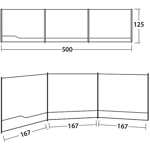 Тент пляжний Outwell Windscreen Grey (111161) 929035 - фото 2