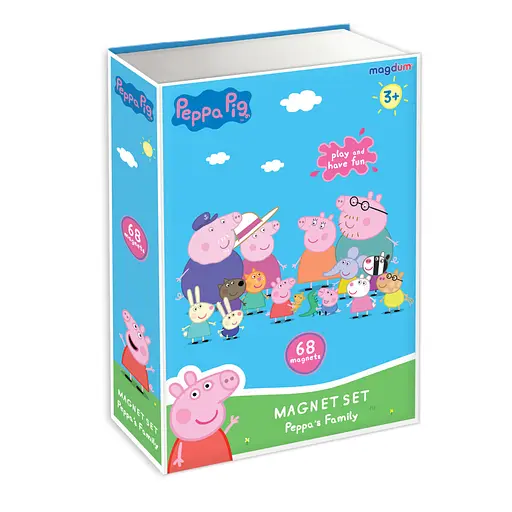 Набір магнітів "Магнітна історія Сім'я Пеппи" МЕ 5031-15, 68 магнітних деталей - фото 3