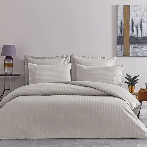 Постільна білизна Premium Basic Grey Сатин-Stripe Tac pbe0051590 - фото 1