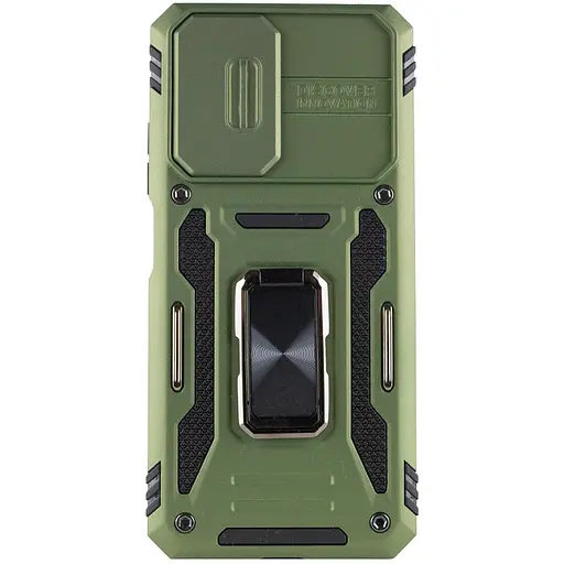 Ударостійкий чохол Camshield Army Ring для Xiaomi Redmi Note 11Pro 4G/5G / 11EPro / 12Pro 4G Оливковий / Army Green - фото 2
