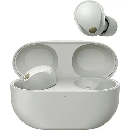 Навушники Sony TWS WF-1000XM5 BT 5.3 ANC Hi-Res IPX4 SBC AAC LDAC LC3 сріблясті