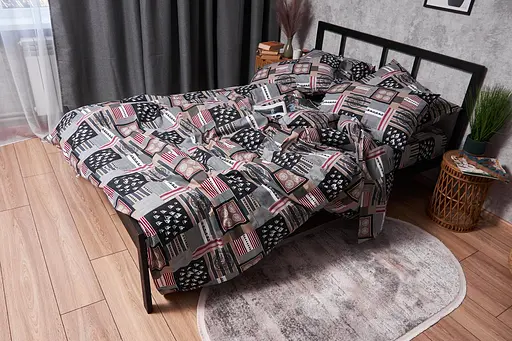 Комплект постельного белья Moon&Star Бязь Gold Люкс Nautical King Size 220x240 наволочки 2х40х60 - фото 2