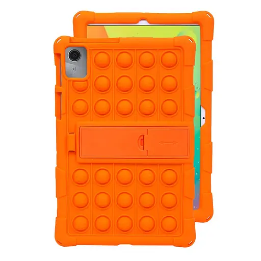 Чехол SoftGel Kids детский pop-it Lenovo Tab M11 TB330 TB331 Оранжевый - фото 2