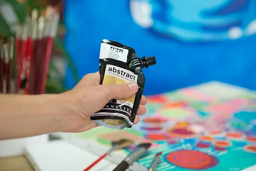 Акрилова фарба Sennelier Abstract, 500 мл, Переливчасте золото (Iridescent Gold) - фото 4