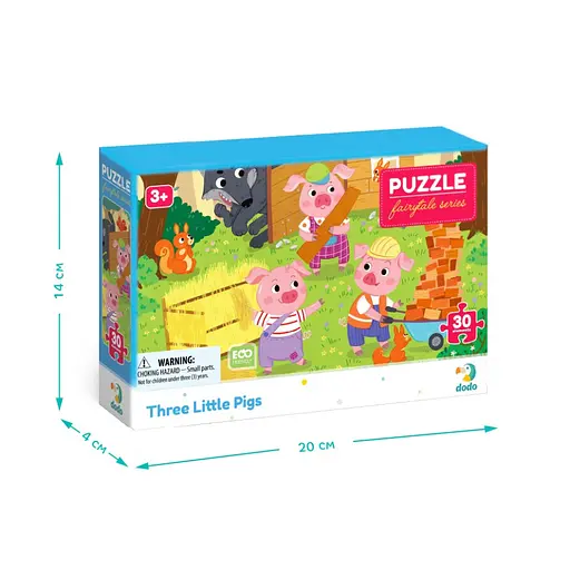 Детский пазл "Три поросенка" DoDo Toys 300695, 30 элементов - фото 5