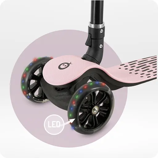 Трехколесный самокат MoMi San Pink (HULA00014) - фото 5