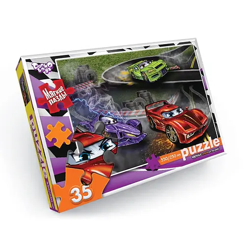 Мякі пазли Спорткар S35-10-15, 35 елементів