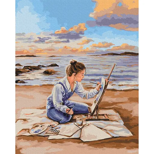 Картина по номерам Нарисованний закат Дарина Михайлишин Brushme 40x50 см разноцветная 000221176