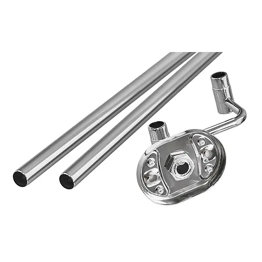 Тримач для рушника подвійний Zerix AFB-0109-1 ZX5040 Хром - фото 3