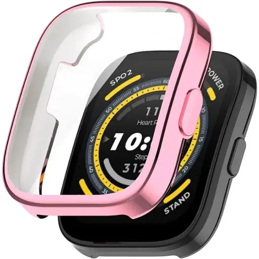 Чехол-накладка DK для Xiaomi Amazfit Bip 5 Silicone Face Case (pink rose)