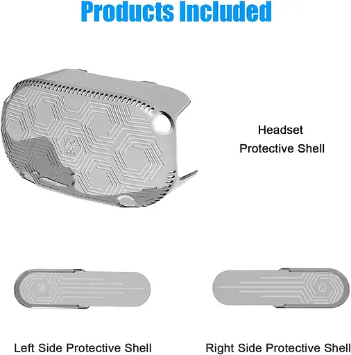 Защитный чехол гарнитуры AMVR VR, легкая и прочная передняя крышка для аксессуаров Quest 2, предотвращение столкновений и царапин - фото 6