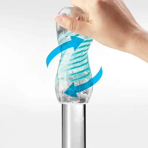 Мастурбатор Tenga Spinner Tetra голубой - фото 3