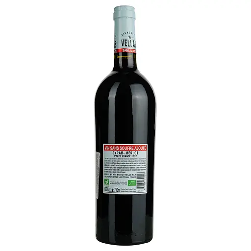 Вино Vellas Sans Sulfite Syrah Grenache Bio 2022 Vin de France, червоне, сухе, 0,75 л - фото 4