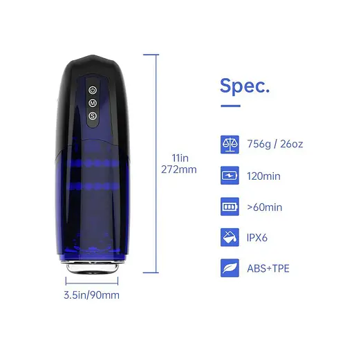 Інтерактивний смарт мастурбатор Magic Motion Xone, імітація фрикцій, 10 режимів, кнопка турбо - фото 2