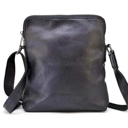 Кожаная мужская сумка через плечо TARWA 27х28х6 см sum0025896 - фото 2