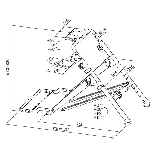 Крепление для руля-кокпит GamePro RS033 - фото 13