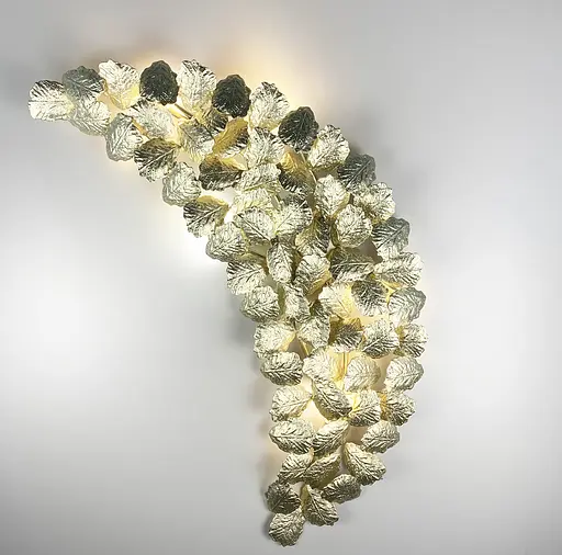 Настенный светильник в форме удлиненного листа Line F цвет корпуса золотой - фото 10