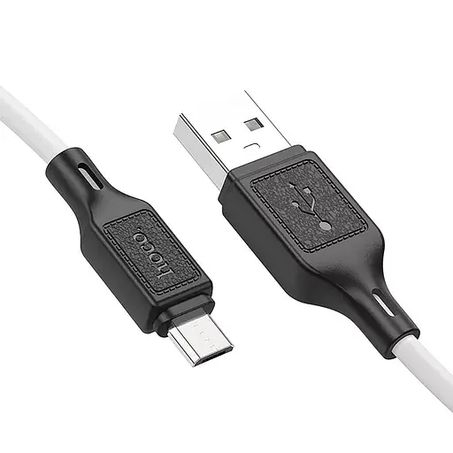 Кабель Hoco MicroUSB x90 Cool silicone белый - фото 1