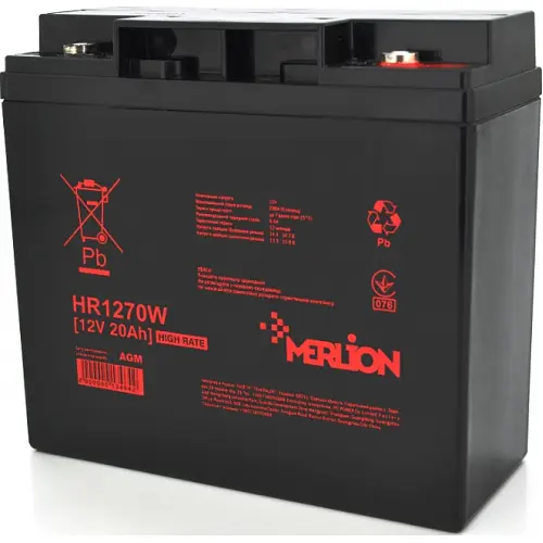 Акумулятор Merlion HR1270W, 12V 20Ah