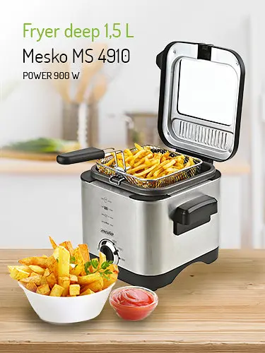 Фритюрница Mesko MS 4910 1.5 L - фото 8