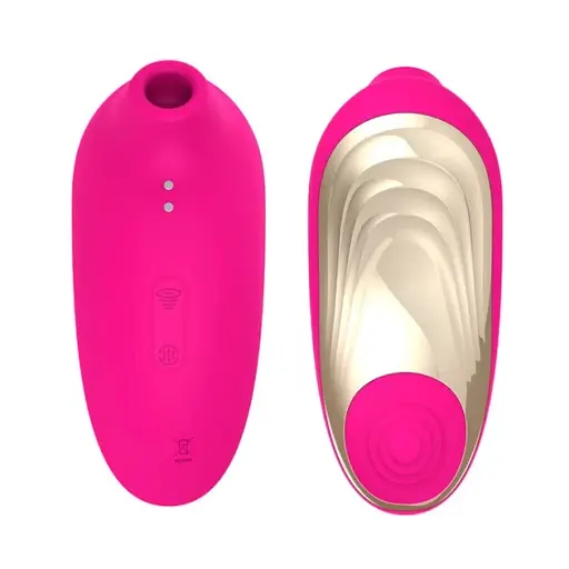 Вакуумний стимулятор клітора I’MCUM 2 в 1 Sensual Wave 8 режимів всмоктування та пульсуючою головкою Рожевий (IM-KXY217) - фото 3