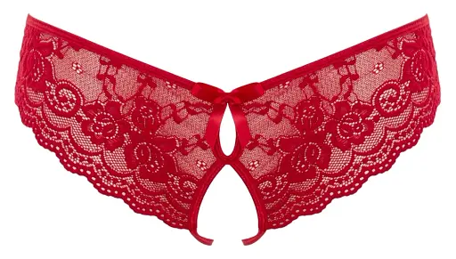 Трусики Cottelli Lingerie Lace L червоний - фото 4