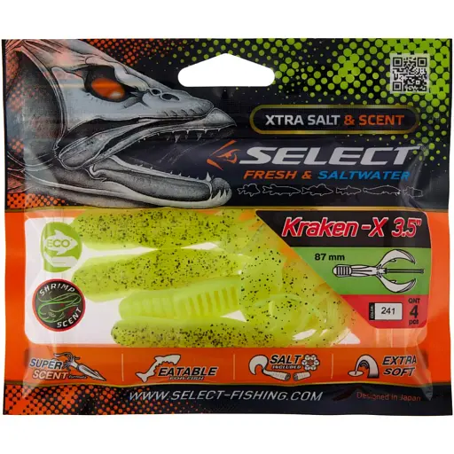 Силікон Select Kraken-X 3.5" #241 (4 шт/уп) - фото 2