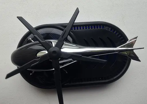 Ароматизатор автомобільний Вертоліт на сонячній батареї (Сірий) - фото 10