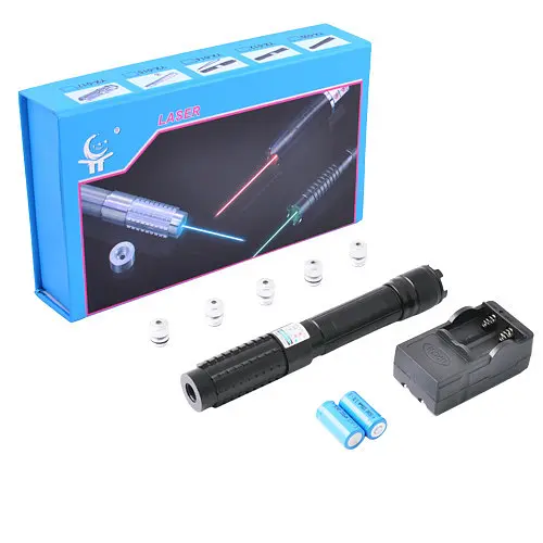 Лазерна указка YX-B015 Laser (5 насадок) Синій промінь - фото 6