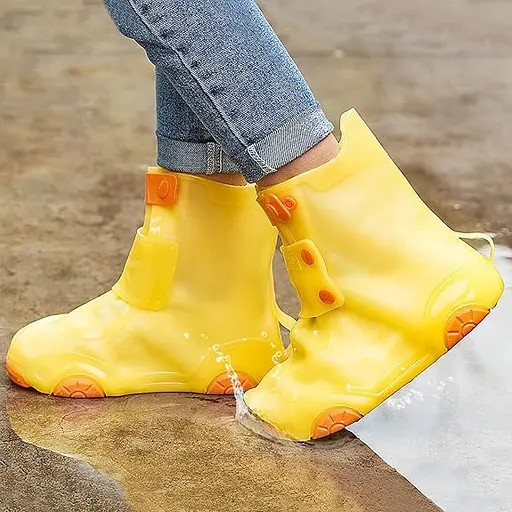 Бахіли на взуття Kidigo дитячі ПВХ H003 XL 32-33 Yellow (17575) - фото 5