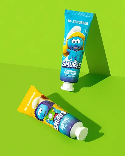 Парфюмерный питательный крем для рук Mr.Scrubber The Smurfs с ароматом яблочного пирога - фото 3