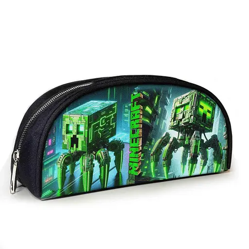 Пенал шкільний Minecraft Кріпер 23х10х8 см з принтом для хлопчика (02850)