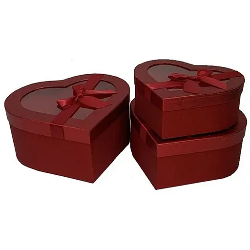 Набір подарункових коробок UFO RED HEART серце 3 шт.