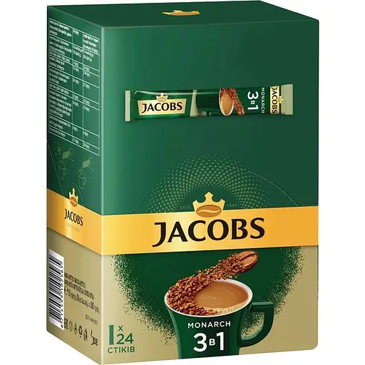 Напій кавовий Jacobs Monarch 3 в 1, 15 г (764878)
