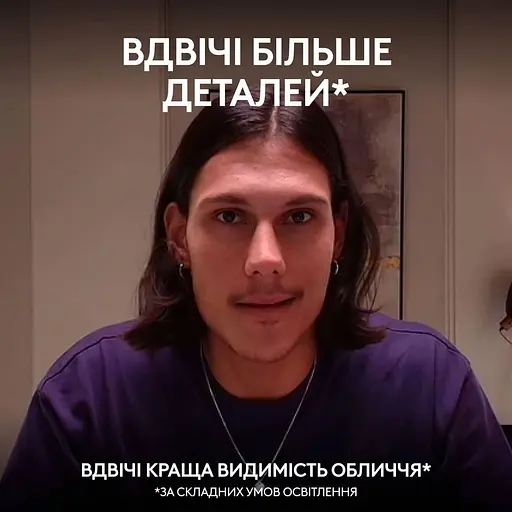 LOGITECH MX Brio WEBCAM - PALE GREY - 2.4GHZ - EMEA28-935 - B2C - фото 7