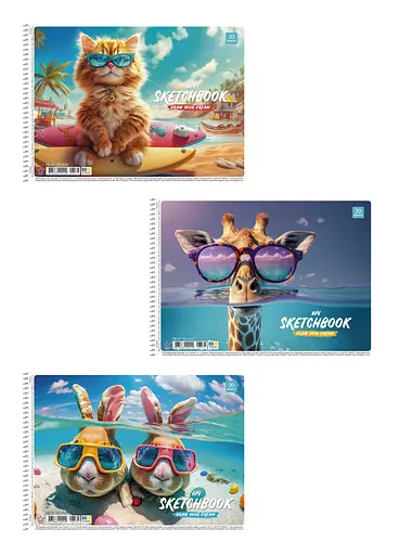 Набор альбомов для рисования 3шт. Альбом Школярик 20 л. А4 8537 4823088200249 - фото 1