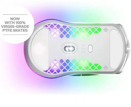 Беспроводная мышь SteelSeries Aerox 3 Wireless Snow White (62608) - фото 4